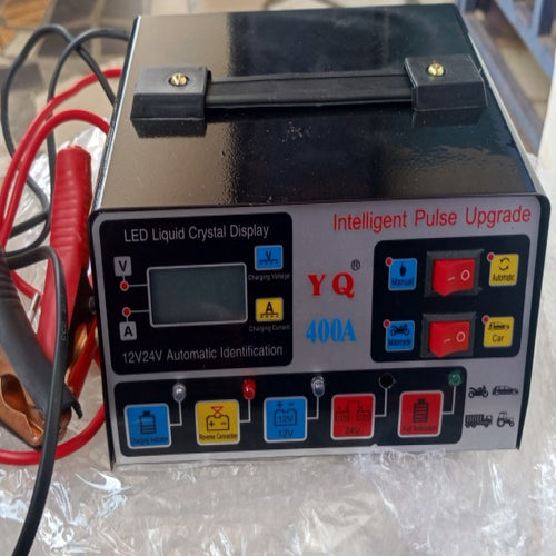Car Battery Charger, Outerman 12V 24V Lead-Acid Battery Charger LCD Display Automatic Smart Pulse Repair