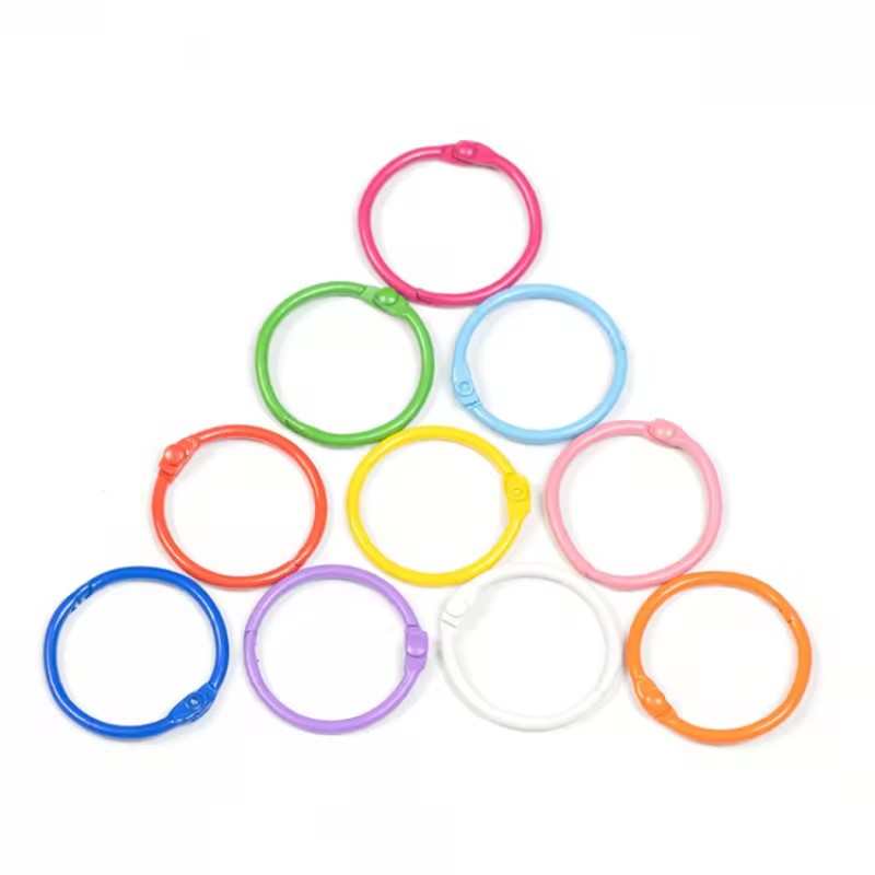 Singles 6pcs Binding Rings For Book Leaflets DIY
