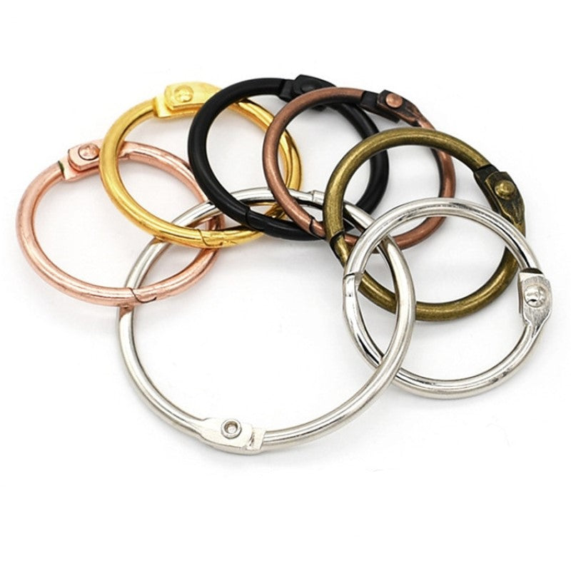 Singles 6pcs Binding Rings For Book Leaflets DIY