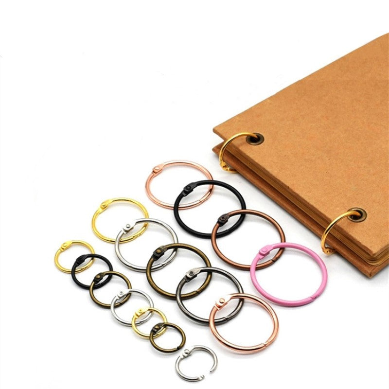 Singles 6pcs Binding Rings For Book Leaflets DIY