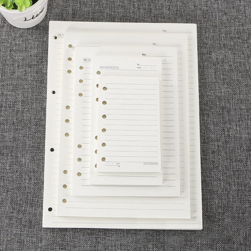 Loose Notebook Leaflets - A5 A6 A7 Packs
