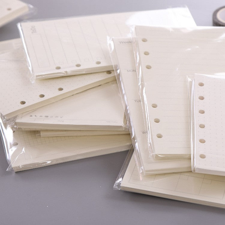 Loose Notebook Leaflets - A5 A6 A7 Packs