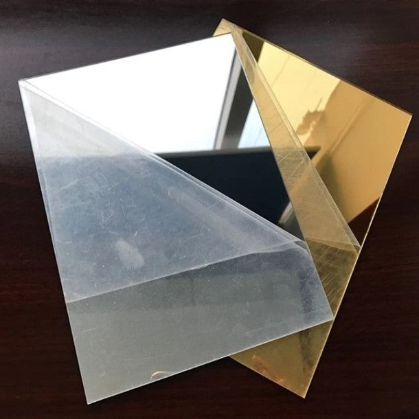 Self-Adhesive Acrylic Mirror Sheet 40cm by 30cm - Silver