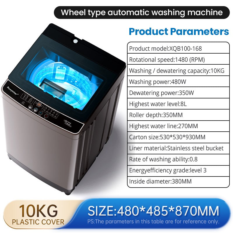 Fully Automatic Smart Stainless Steel Top-Loading Washer Dryer for Household Hotel