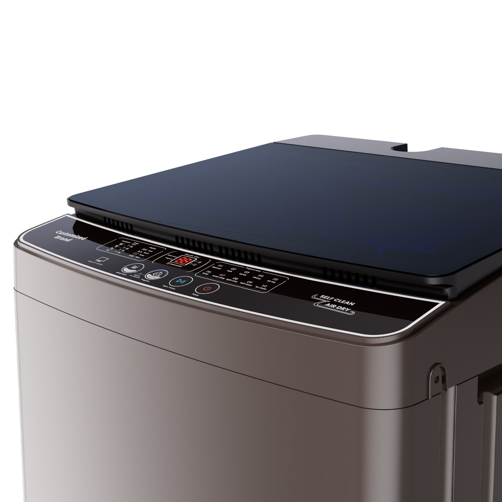 Fully Automatic Smart Stainless Steel Top-Loading Washer Dryer for Household Hotel